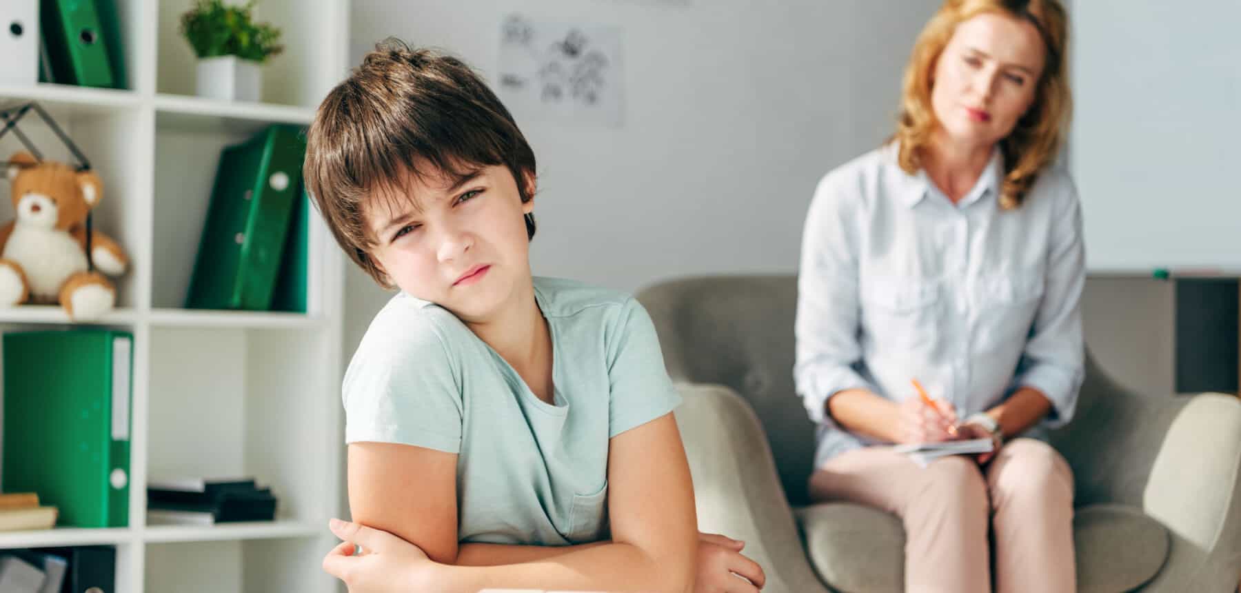 Parent and child with language disability