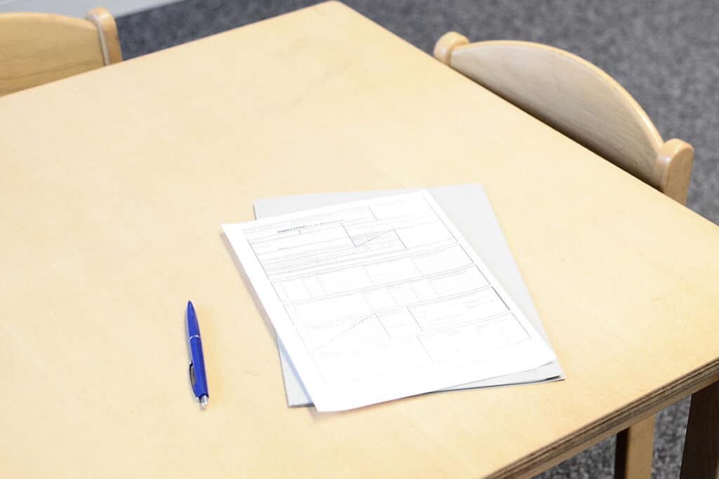 Forms on a Desk