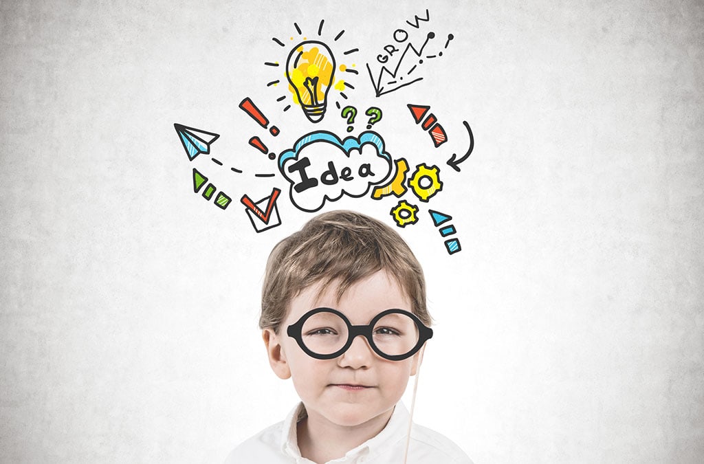 Child wearing glasses depicting mind growth